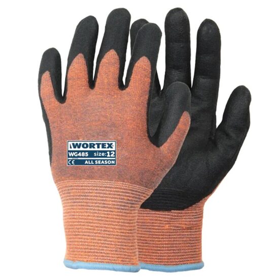 WORTEX WG485 ar nitrilu pārklāti cimdi